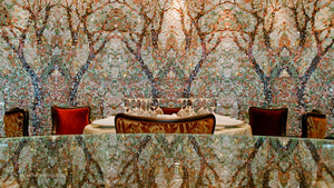 150 Central Park: Restaurant interior design, Wonder of the Seas, Royal Caribbean, classic design, regal style, eclectic design, maximalist dining, New York fine dining, luxury cruise dining, royal Caribbean restaurant, elegant dining setting, boat restaurant design, curated restaurant interiors, upscale dining, Miami restaurateur design